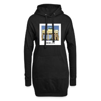 Berlin - Hoodie-Kleid - Schwarz - Vorne