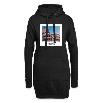 Rom - Hoodie-Kleid - Schwarz - Vorne
