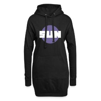 SUN (Midnight Design) - Hoodie-Kleid - Schwarz - Vorne
