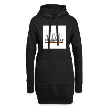 Frankfurt - Hoodie-Kleid - Schwarz - Vorne