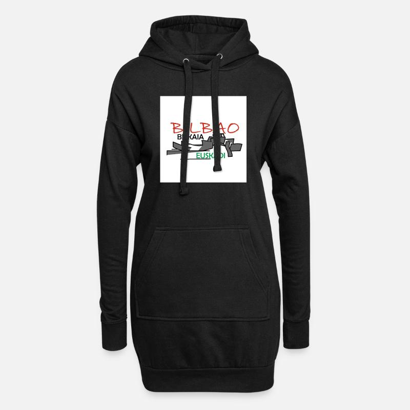 Bilbao - Hoodie-Kleid - Schwarz