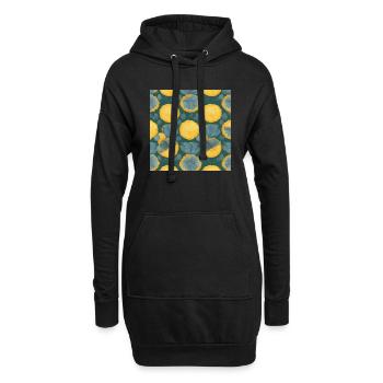 Zitrone - Hoodie-Kleid - Schwarz - Vorne