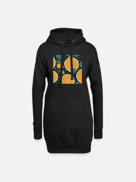 Lemon - Hoodie Dress - black