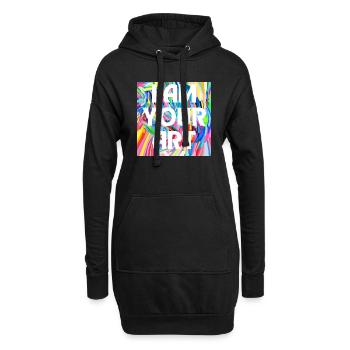 JE SUIS TON ART - Sweat-shirt à capuche long Femme - noir - Devant