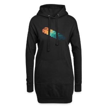 Véhicule tout terrain - Monster Truck - Sweat-shirt à capuche long Femme - noir - Devant