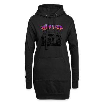 Danse hip hop - Musique hip hop - Sweat-shirt à capuche long Femme - noir - Devant