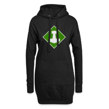 Mjölnir - Sweat-shirt à capuche long Femme - noir - Devant