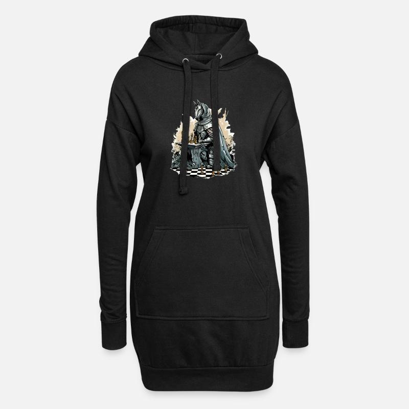 Der Player Rider - Hoodie-Kleid - Schwarz