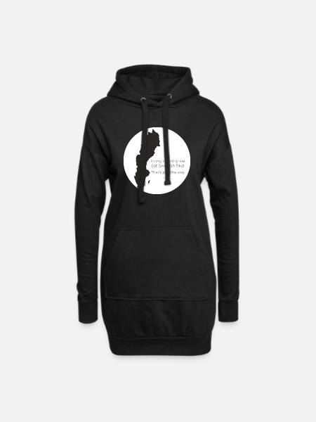 Sweden - Hoodie Dress - black