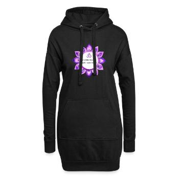 Je partage de l’énergie, pas mes cookies. - Sweat-shirt à capuche long Femme - noir - Devant