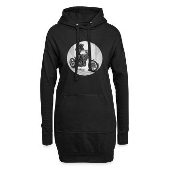 A Classic Cruiser Reimagined - Hoodie Dress - black - Front