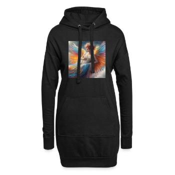 Elfe 2 - Sweat-shirt à capuche long Femme - noir - Devant