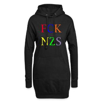 FCK NZS - Hoodie-Kleid - Schwarz - Vorne