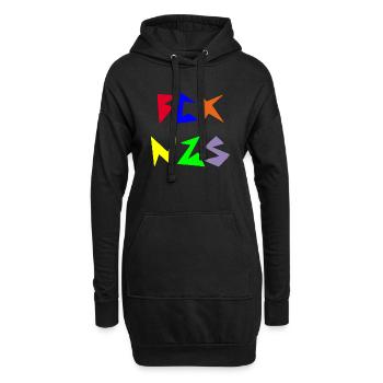 FCK NZS - Sweat-shirt à capuche long Femme - noir - Devant