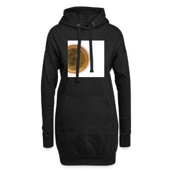 Background coffe - Hoodie Dress - black - Front