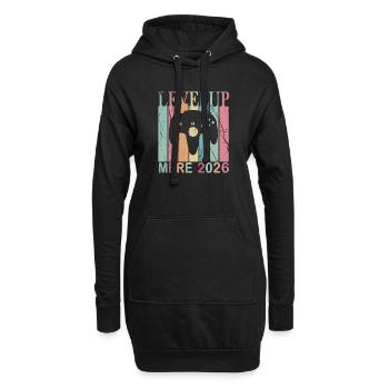 Homme Papa 2026 Futurs Parents Level Up Joueur - Sweat-shirt à capuche long Femme - noir - Devant