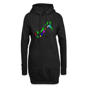 C’est un défi - Sweat-shirt à capuche long Femme - noir - Devant