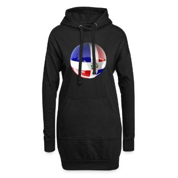 La République Dominicaine : Le paradis des Caraïbes - Sweat-shirt à capuche long Femme - noir - Devant