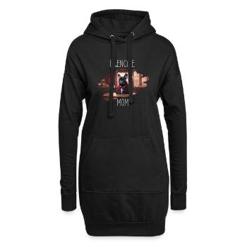 Frenchie French Bulldog Mom Funny Paris Halloween - Hoodie Dress - black - Front