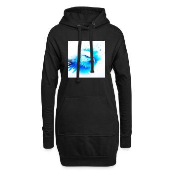 White Animal Adler - Hoodie-Kleid - Schwarz - Vorne
