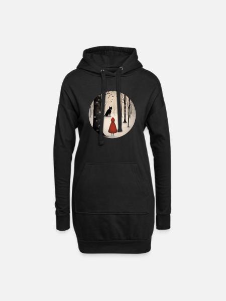 Little Red Riding Hood - Hoodie Dress - black