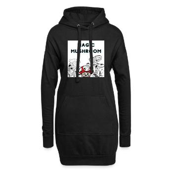 Magic Mushroom - Hoodie-Kleid - Schwarz - Vorne