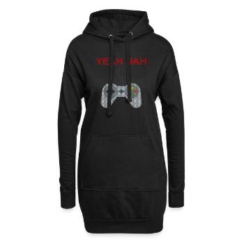 Ja nein Ugly Christmas Gaming - Hoodie-Kleid - Schwarz - Vorne
