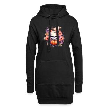 Benutzerdefiniertes Hemd, Kapuzenpullover, Tassen, Mützen, Taschen, Becher - Hoodie-Kleid - Schwarz - Vorne