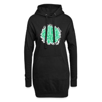 geburtstagsgeschenk windhund bullterrier - Hoodie-Kleid - Schwarz - Vorne