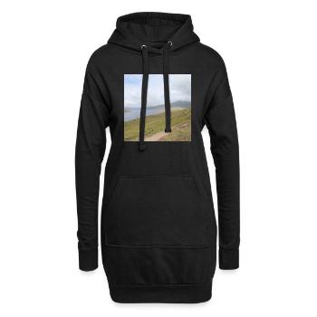 Islande - Sweat-shirt à capuche long Femme - noir - Devant
