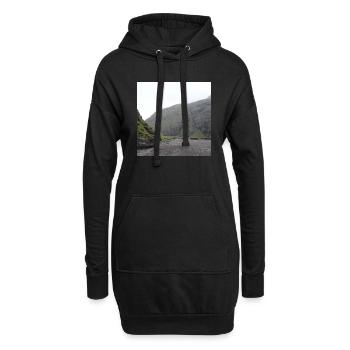 Islande - Sweat-shirt à capuche long Femme - noir - Devant