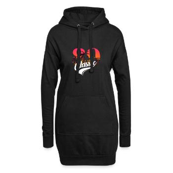 Jahrgang 1989-89. Geburtstag - Hoodie-Kleid - Schwarz - Vorne
