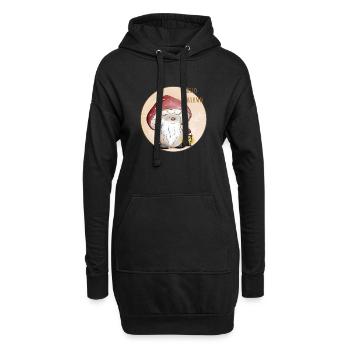 Collection Chamignon, un Champignon mignon d'autom - Sweat-shirt à capuche long Femme - noir - Devant