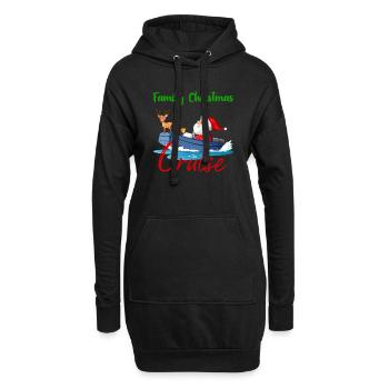 Croisière de Noël en famille 2023 (Garantie du prix le plus bas) - Sweat-shirt à capuche long Femme - noir - Devant