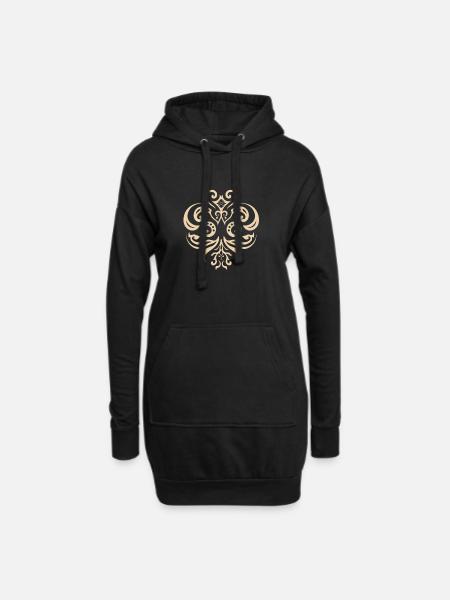 SYMBOLE - Sweat-shirt à capuche long Femme - noir