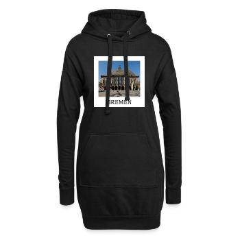 Bremen - Hoodie-Kleid - Schwarz - Vorne