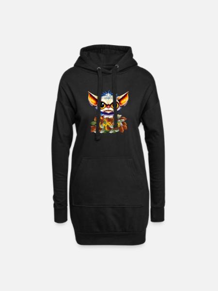 Ich war es, ein süßer und leicht saurer Gremlin - Hoodie-Kleid - Schwarz