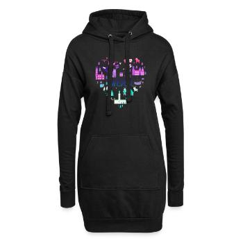 Schweden Schweden norden skandinavien wikinger lagom swe - Hoodie-Kleid - Schwarz - Vorne