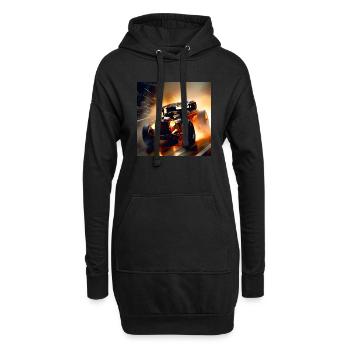 Rusty Hot Rod Rennen #7 - Hoodie-Kleid - Schwarz - Vorne