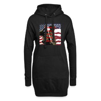 Veteranen, Veteranen, Waffenstillstand. - Hoodie-Kleid - Schwarz - Vorne