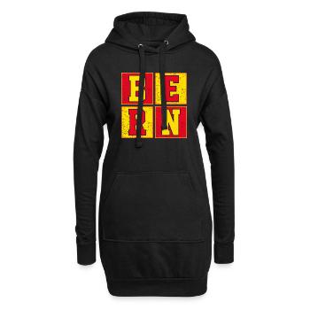 Bern - Hoodie-Kleid - Schwarz - Vorne