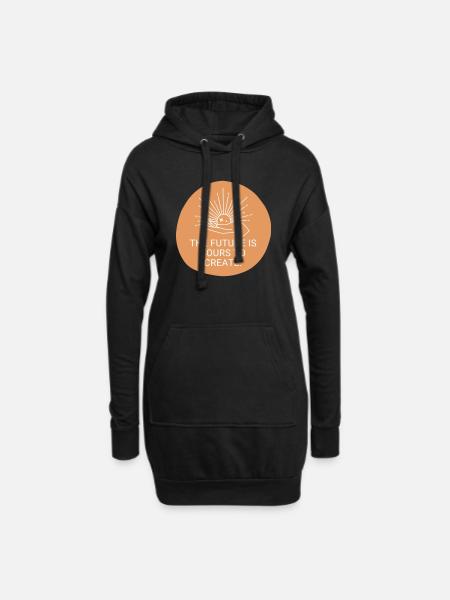 L’avenir vous appartient - Sweat-shirt à capuche long Femme - noir