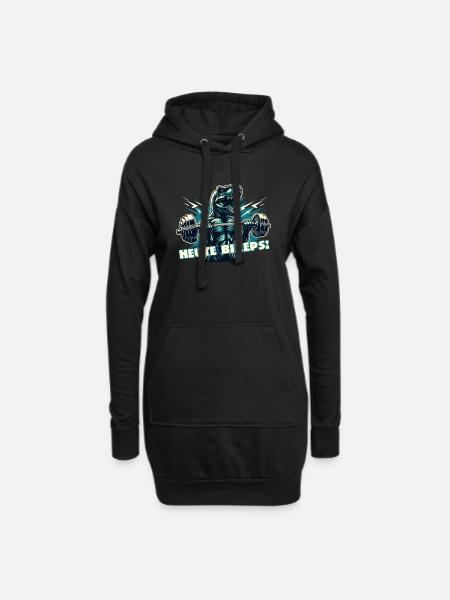 T-Rex - Today's Biceps! - Hoodie Dress - black