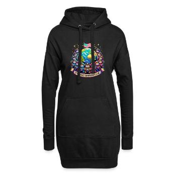 Otter Space Adventurer's Club 2 - Hoodie-Kleid - Schwarz - Vorne