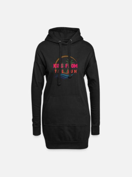 KISS FROM THE SUN - Hoodie-Kleid - Schwarz