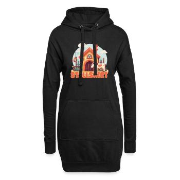 Chemise d’écurie - Sweat-shirt à capuche long Femme - noir - Devant
