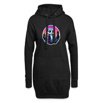 Meerkat Drawing - Hoodie Dress - black - Front