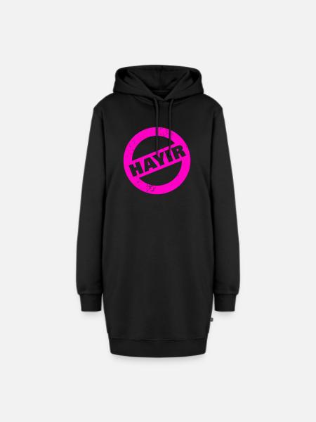 HAYIR - Hoodie-Kleid - Schwarz