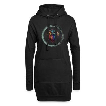 Meditationen logo - Hoodie-Kleid - Schwarz - Vorne