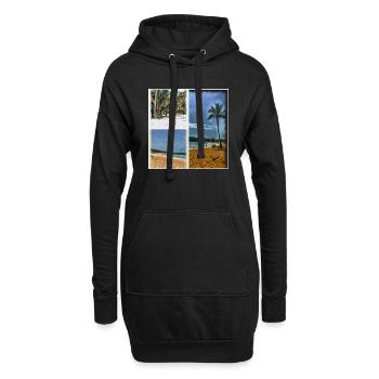 Punta Cana - Hoodie-Kleid - Schwarz - Vorne